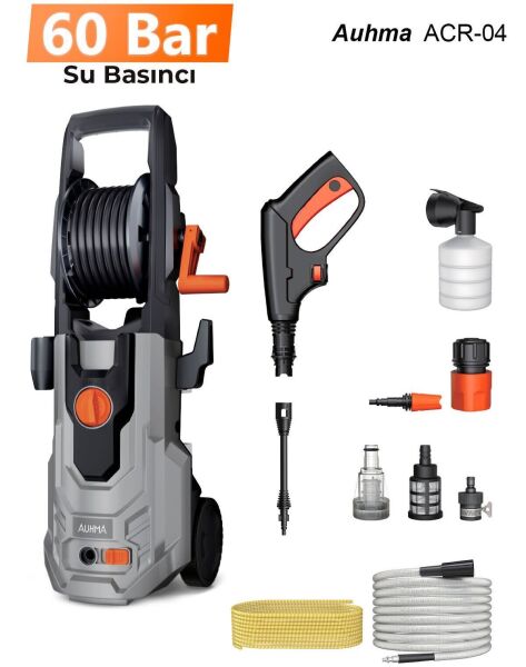 Auhma Acr-04 Basınçlı Araç Yıkama Makinesi 60 Bar 1100w