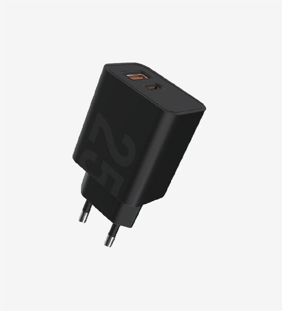 LinkTech T460e Strong 25W PD Dual Port Beyaz  Hızlı Şarj Aleti - 3A, USB-A Type-C Çıkışlı, Akım Korumalı