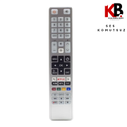 Toshiba TV Kumandası CT-8054 Beyaz 1186  Yedek Kumanda Modeli