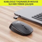 Lenovo Lecoo WS202 Siyah Kablosuz Mouse