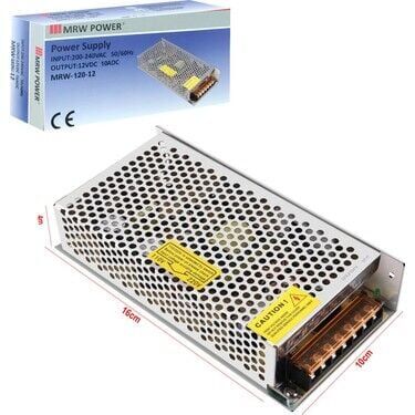 Mervesan (MRW-120-12) 120 WATT 12VDC 10AMP Adaptör