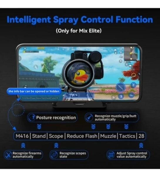 Android ve Ios Uyumlu 4 in 1 Elite Pubg İçin Kullanılabilen Mobil Oyun Seti