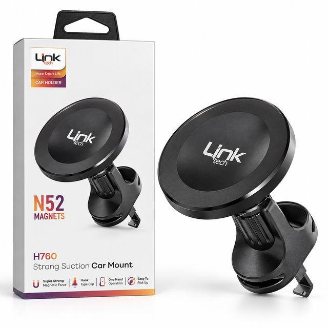 Araç İçi Telefon Tutucu | Linktech H760 Mıknatıslı Izgara Tutucu