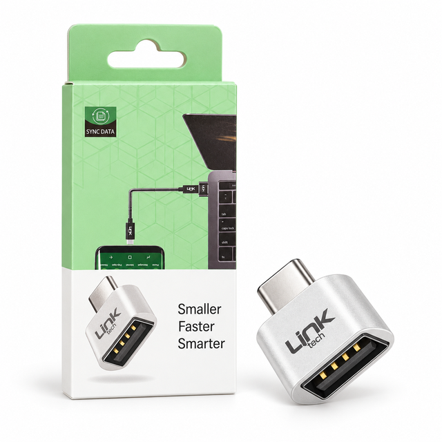 Type-C OTG Adaptör | Linktech 0192 USB 2.0 Dönüştürücü