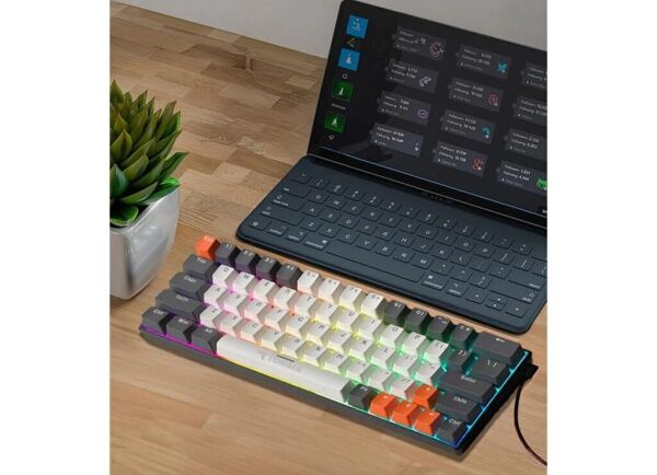 Mekanik Klavye Torima Tk-06 Mekanik Rgb Işıklı Kablolu Metal Oyuncu Klavyesi Q Klavye Siyah