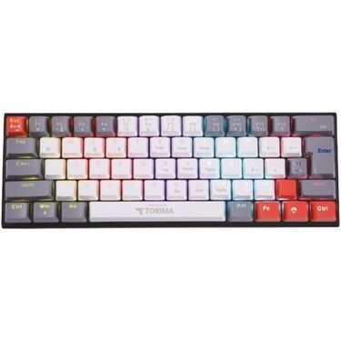 Mekanik Klavye Torima Tk-06 Mekanik Rgb Işıklı Kablolu Metal Oyuncu Klavyesi Q Klavye Siyah