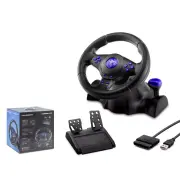 Hadron VW9803 Oyun Direksiyon Seti Siyah Renkli 3'ü 1 Arada Playstation 3 Uyumlu