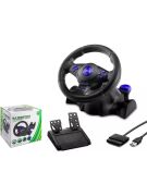 Hadron VW9803 Oyun Direksiyon Seti Siyah Renkli 3'ü 1 Arada Playstation 3 Uyumlu