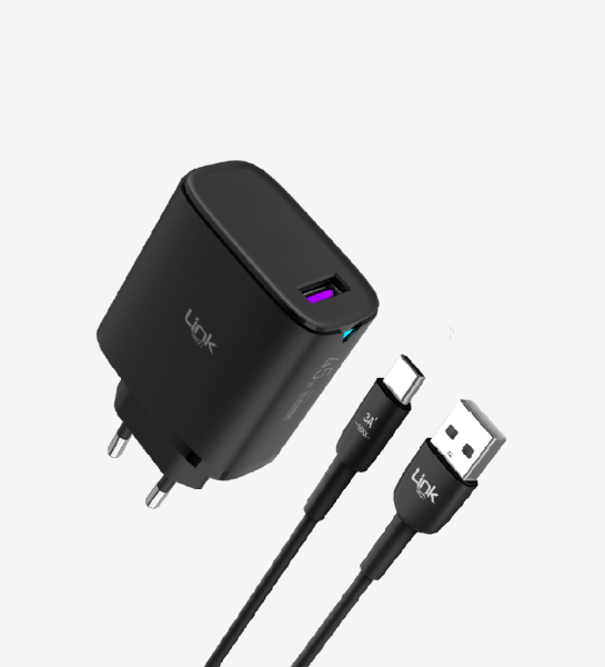 Linktech C318 Safe GaN Tip-C Kablolu 45W Hızlı Şarj Aleti