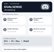 Sony PS5 Kol DualSense  Kablosuz Oyun Kolu Orijinal