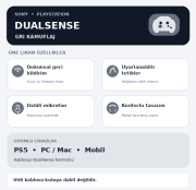 Sony PS5 Kol DualSense  Kablosuz Oyun Kolu Orijinal