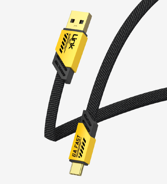K470 Mecha Stil 120cm 6A USB-A → Tip-C Hızlı Şarj Kablosu