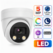 Ventx 5MP Full Color Dome Ip güvenlik kamerası VP-261DP PoE Dahili Mikrofon