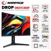 Rampage DROP DR27C300F 27 300Hz 1ms Curved Oyuncu Monitörü