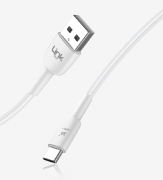 Linktech typ-c K602 Safe 45W 3A Şarj ve Data Kablosu BEYAZ