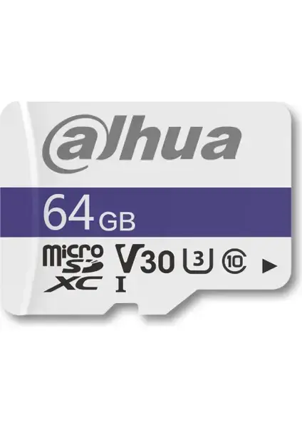 Dahua C100A 64GB MicroSDXC U3 Hafıza Kartı 4K Video Desteği