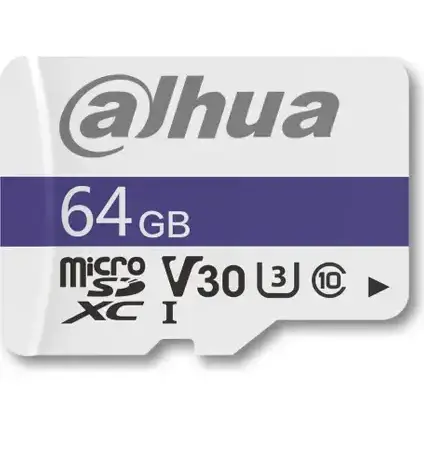 Dahua C100A 64GB MicroSDXC U3 Hafıza Kartı 4K Video Desteği