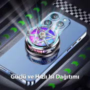 COOLER S6X Cep Telefonu Radyatörü Manyetik Yarı iletken Soğutma Oyunu Aksesuarlar Için Uygun Soğutma Fanı
