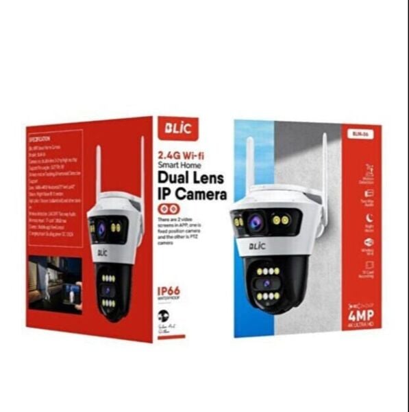 Blic Dual Lens 2.4G Wi-fi 4 Mp Ultra Hd Ip Kamera BLM-56