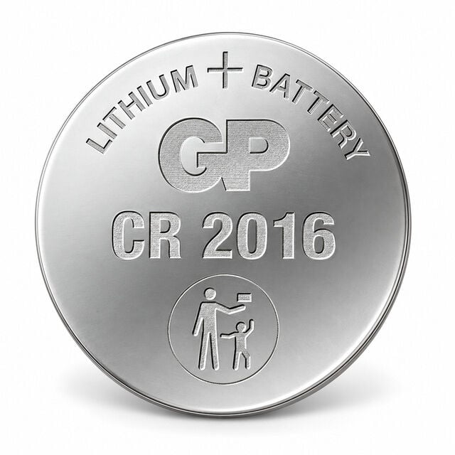 GP CR2016 3V Lityum Düğme Pil Anahtarlık ve Saat Pili