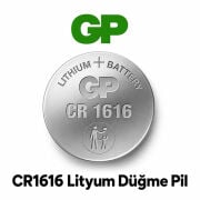 GP CR1616 3V Lityum Düğme Pil Araba Anahtarı ve Saat Pili