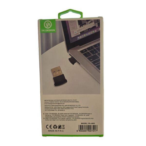 YK J603 USB 5.1 Bluetooth Usb Adaptör