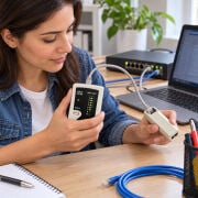 Netojen NT-316 RJ45 RJ11 BNC Ağ Kablo Test Cihazı Cat6 Cat5e