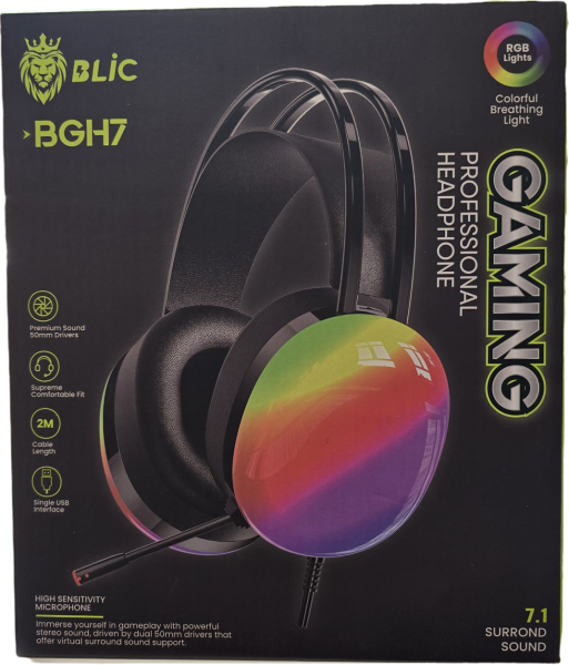 Blic Bgh7 Full RGB 7.1 Gaming Kulaklık Oyuncu Kulaklık