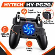 Hytech HY-PG20 Mobil Oyun Konsolu Fan Soğutuculu 2000mAh Güç