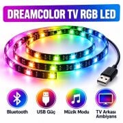 WL-00153 Bluetooth TV Arkası RGB Şerit Led USB 4 Metre