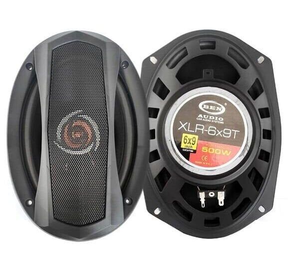 BEN AUDIO XLR-6X9T Oto Hoparlör Oval 6X9 İnç 500 Watt Tweeterli Kapaklı
