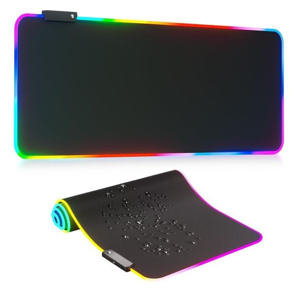 70x30 Rgb Mouse Pad Led Işıklı Speed Yüzey Su Geçirmez Gamepad Baskısız Siyah Renk Gaming Mousepad