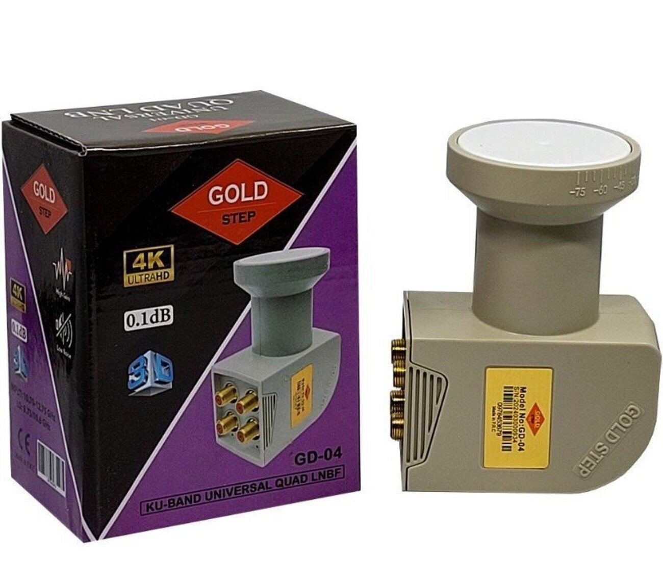 Gold Step GD-04  Dörtlü LNB – 4 Çıkışla Maksimum Performans