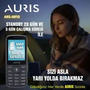 Auris ARS-MF10 Çift Sim kartlı/Bt/Radio/Lamba/BTK Kayıtlı Tuşlu Telefon