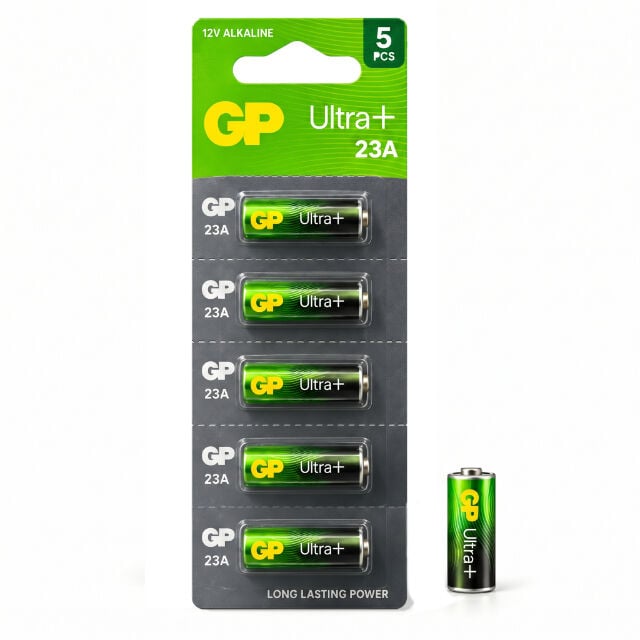 GP Ultra+ 23A Pil 12V Alkalin Yüksek Voltajlı Pil-5li Paket