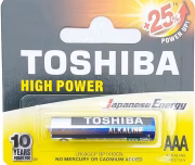 Toshiba Alkaline LR03 SP4 AAA İnce Pil