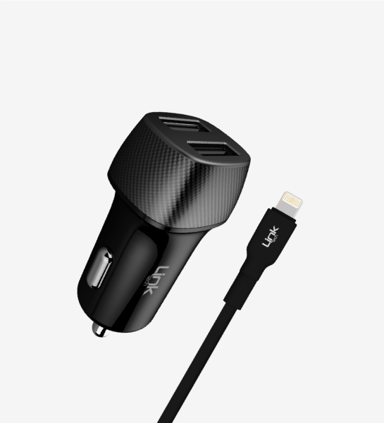 LİNKTECH C492 Safe Lightning USB 12W Araç Şarj Aleti