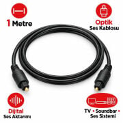 Powermaster 952 1 Metre Dijital Optik Ses Kablosu Toslink