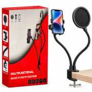 Powermaster DS-22 Telefon ve Mikrofon Tutucu Yayıncı Standı
