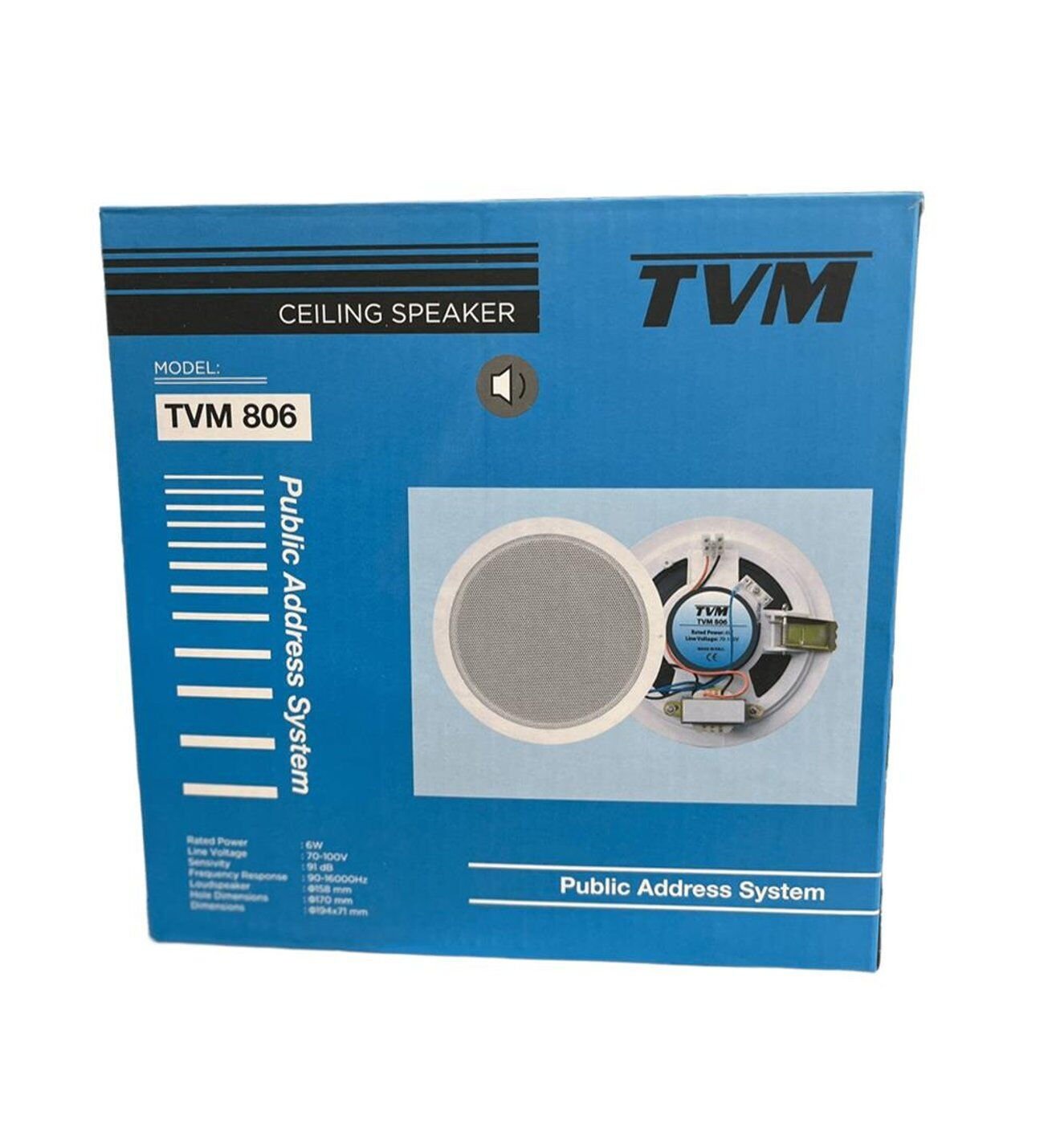 TVM TVM-806 6 Watt 16cm Hat Trafolu Tavan Hoparlörü