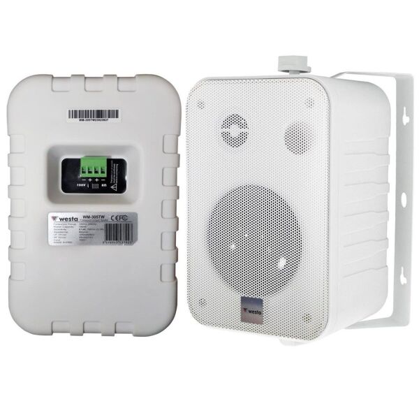 Westa WM-305TW (Beyaz) 4'' 100W Trafolu Kabin Hoparlör (Çift)