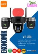 Avenir AV-S308 6MP 3 Kameralı Ptz Wifi Kamera