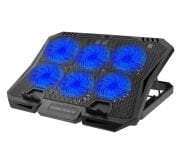 Gaming Mavi Led Işıklı 6 Fanlı 7 Kademeli Notebook Soğutucu Stand X6B