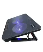 Torima CF-02 Ayarlanabilir Dizüstü Bilgisayar Soğutma Fanı 2 Fanlı Ergonomik Tasarım Siyah