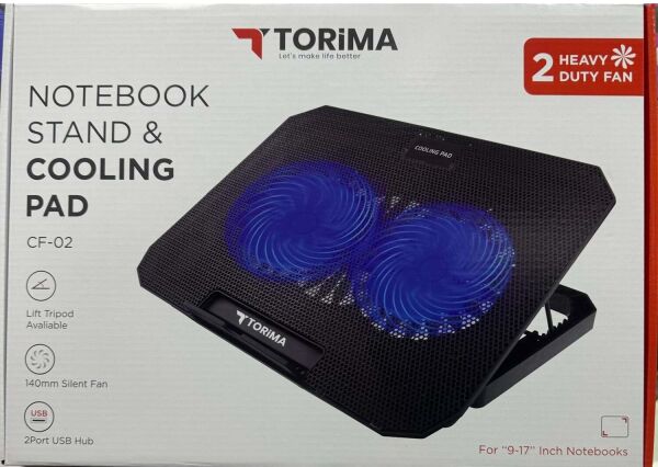 Torima CF-02 Ayarlanabilir Dizüstü Bilgisayar Soğutma Fanı, bilgisayarınızı aşırı ısınmaya karşı korurken aynı zamanda ergonomik kullanım ve konforlu 
