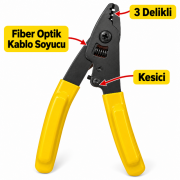 Netojen NT-547 3 Dişli CFS-3 Fiber Kablo Sıyırıcı Pense