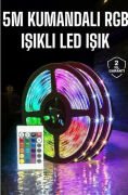 Wınnboss 5 Metre Şerit Led RGB Işıklı Kumandalı Güç Adaptörü Her Ortama Uygun