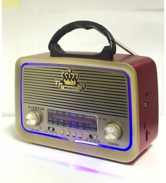 everton rt-301 Bluetooth FM Radyo Nostalji Müzik Kutusu