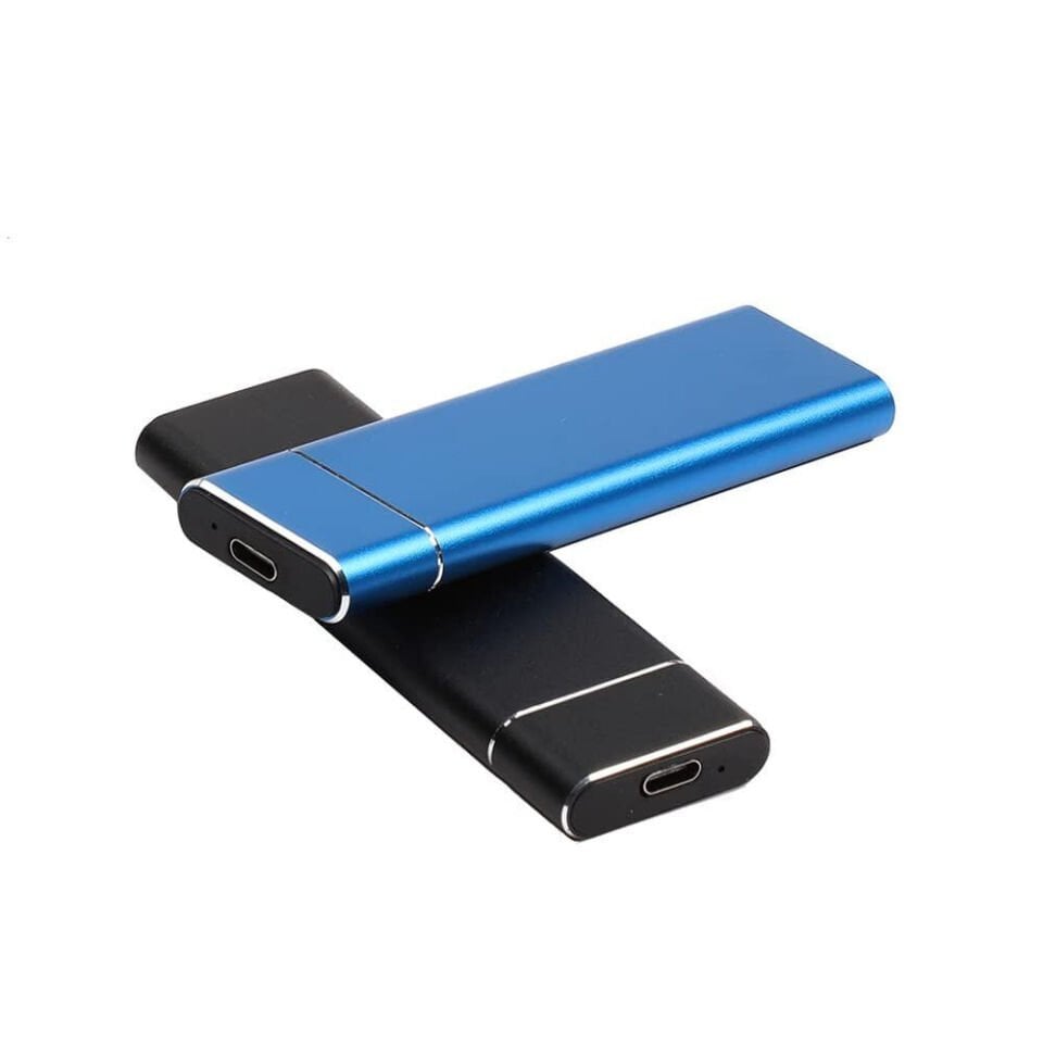 Genel 1TB Type-C Mobil Katı Hal Sürücüsü Taşınabilir SSD USB3.1 Arayüzü Darbeye Dayanıklı Alüminyum Alaşımlı Katı Hal Sürücüsü Siyah