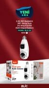 Blic BLM-80 4MP Çift Lens Ampul IP Kamera | 360° Panoramik WiFi Akıllı Güvenlik Kamerası